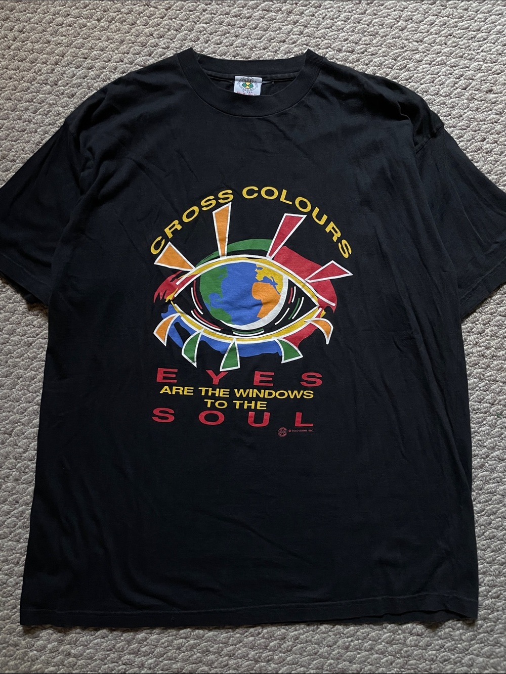 Vintage cross colours soul t shirt